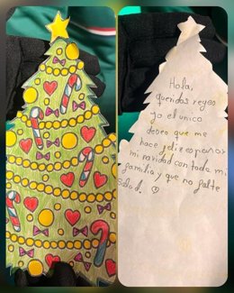 Carta compartida por el alcalde de Vélez-Málaga que recobió el Cartero Real en la localidad.