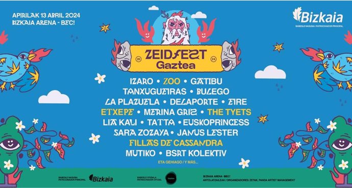 Cartel de la tercera edición de Zeidfest Gaztea