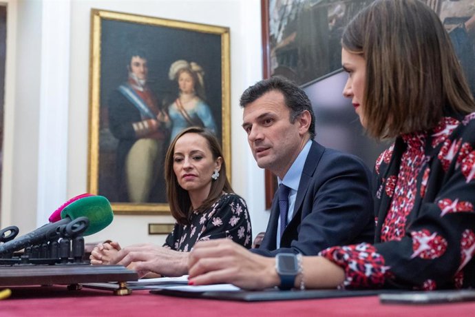Archivo - Bruno García en rueda de prensa.