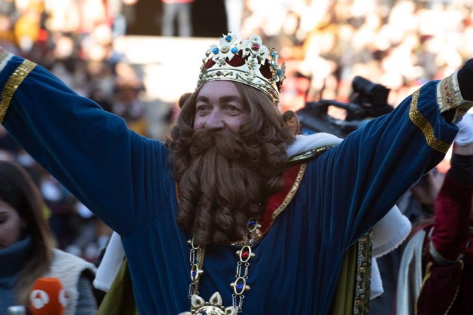 Archivo - Los Reyes Magos llegan a Logroño
