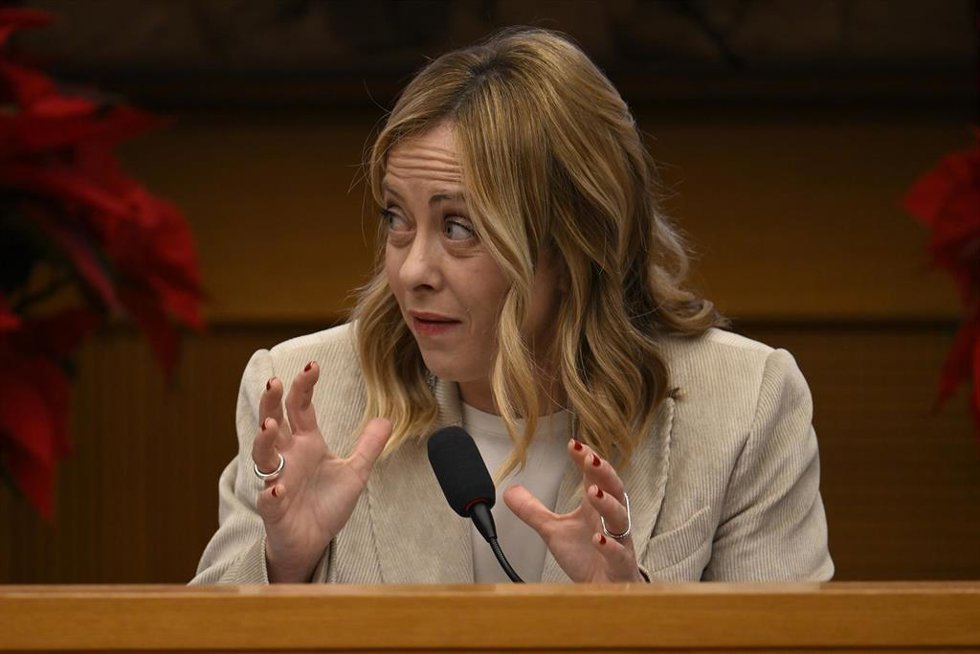 La primera ministra de Italia, Giorgia Meloni