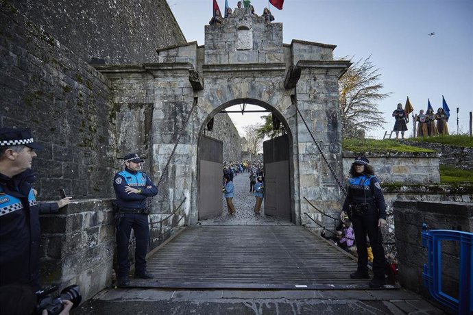 Imagen de archivo del Portal de Francia momentos antes de la llegada de los Reyes Magos