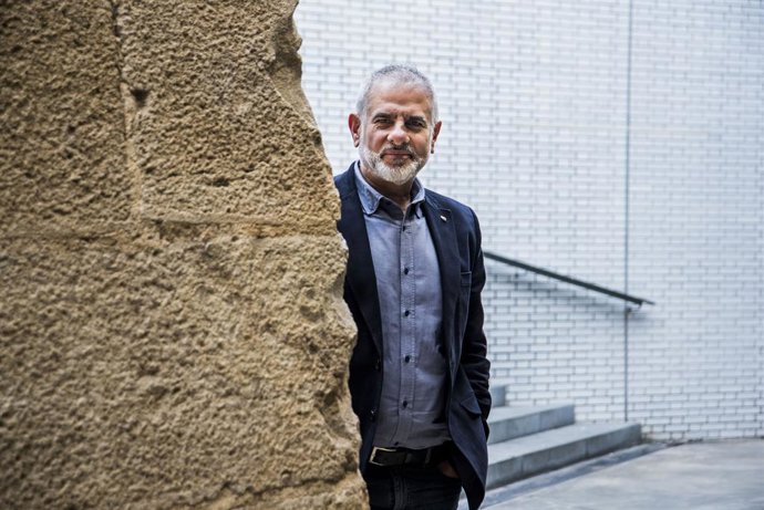 El president de Cs en el Parlament, Carlos Carrizosa, en una entrevista d'Europa Press.