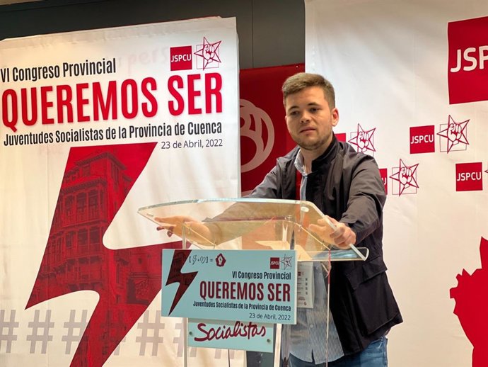 Archivo - El secretario general de las Juventudes Socialistas en la región, Álvaro Toconar