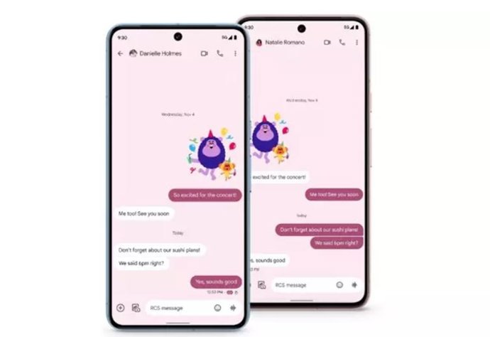 Interfaz de Mensajes de Google