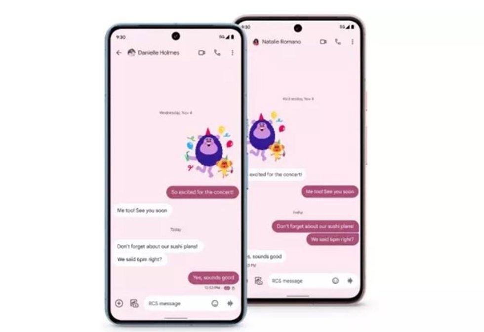 Interfaz de Mensajes de Google