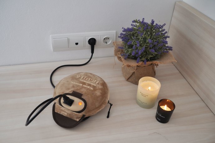 Con 5 minutos conectada, 2 horas de calor