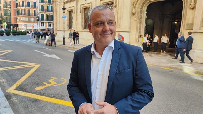 Archivo - El portavoz de MÉS per Mallorca en el Consell insular, Jaume Alzamora.
