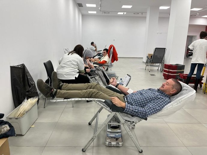 Imagen de la maratón de donación de sangre en el Consistorio