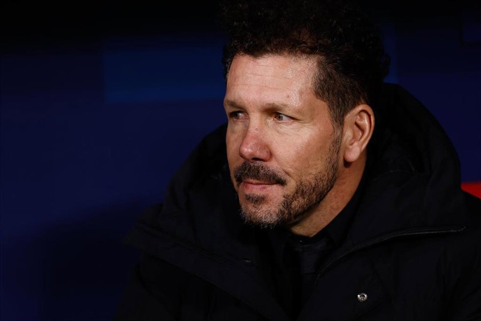 El entrenador del Atlético de Madrid Diego Pablo Simeone