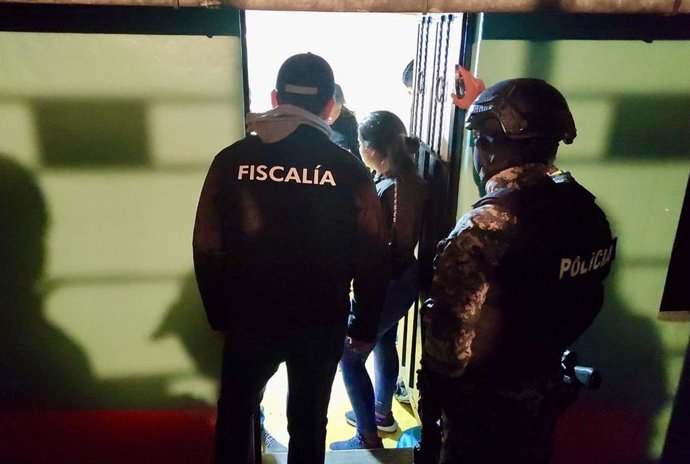 Archivo - Intervención conjunta de la Fiscalía y la Policía de Ecuador.