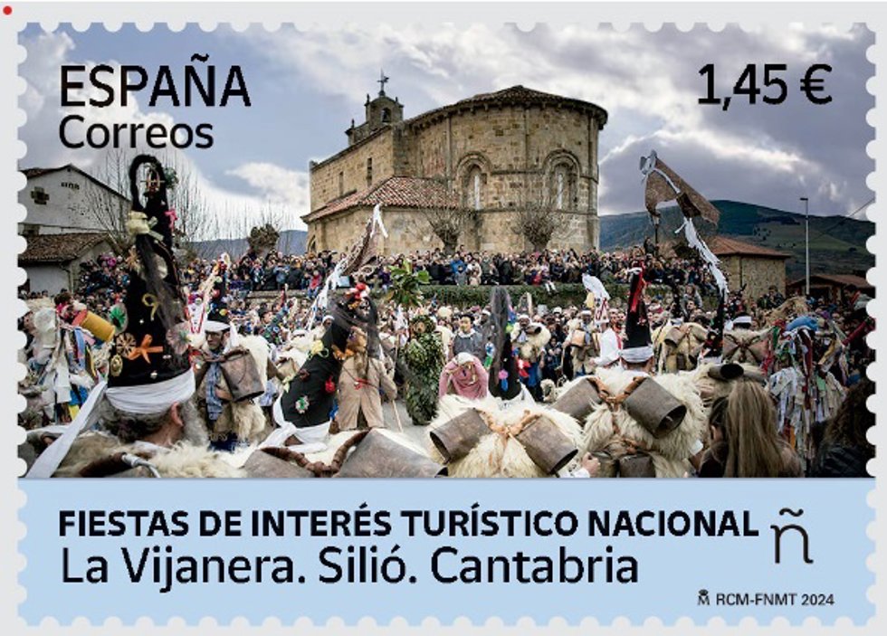 Sello sobre La Vijanera de Silió