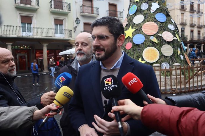 El vicepresidente primero del Gobierno de Aragón y presidente de VOX Teruel, Alejandro Nolasco.