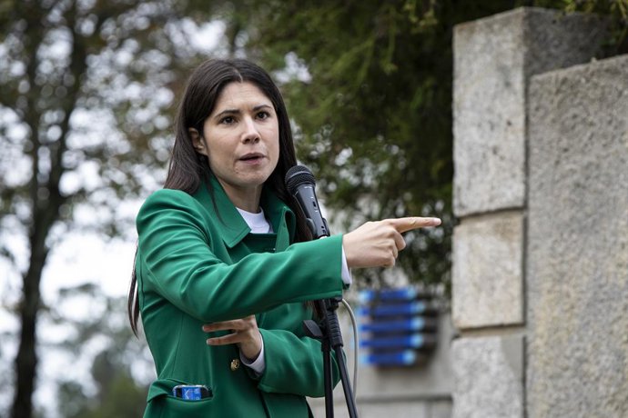 Archivo - November 3, 2023, Vila Nova de Gaia, Portugal: The coordinator of Bloco de Esquerda (BE), Mariana Mortágua, speaks during the plenary of workers at RTP(Rádio and TelevisALo de Portugal is a Portuguese public company that includes public radio 