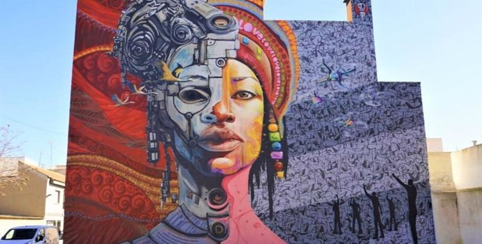 'El Sueño De Turing', El Nuevo Mural De Arte Urbano De Los Alcázares, Nominado A Mejor Grafiti Del Mundo