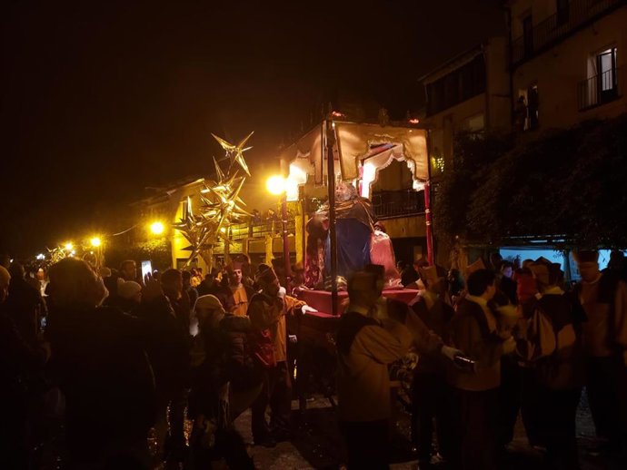 Paso del Rey Melchor por la Ronda de Juan II en Segovia