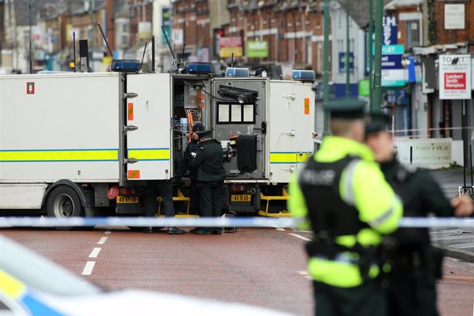 Archivo - Servicio de Policía de Irlanda del Norte (PSNI) en Belfast.