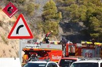 El incendio de Altea presenta evolución favorable y se retiran los medios aéreos desplazados desde Valencia