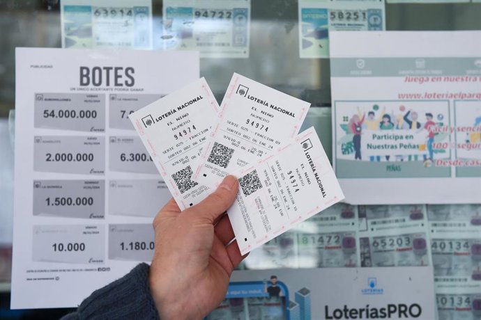 Boletos ganadores del sorteo de El Niño