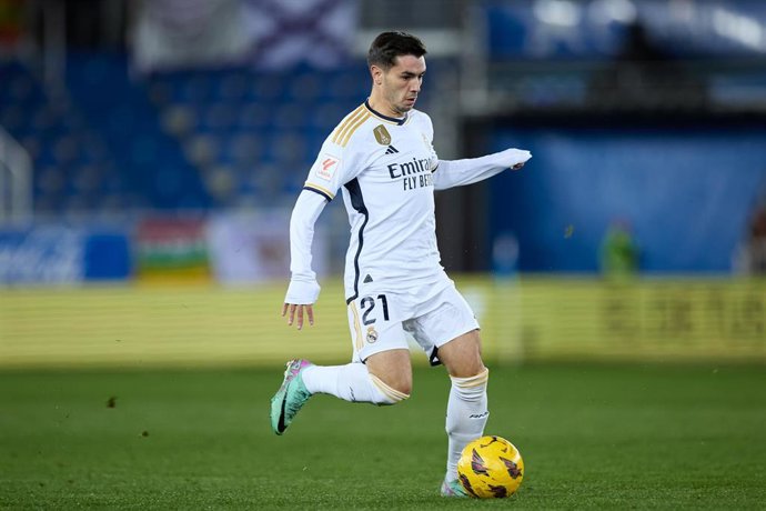 Brahim Díaz con el Real Madrid