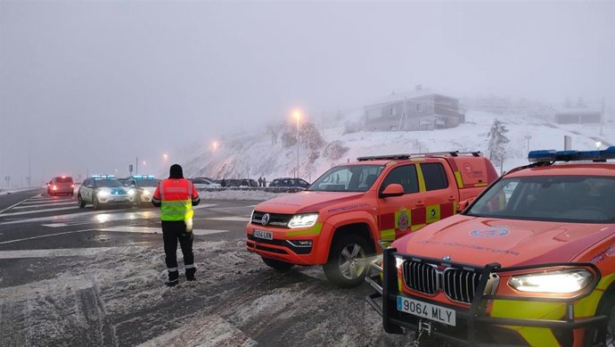 Nieve en la Sierra madrileña.