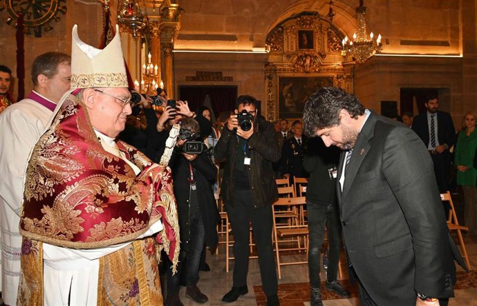 El presidente de la Comunidad, Fernando López Miras, en la apertura del Año Jubilar de Caravaca
