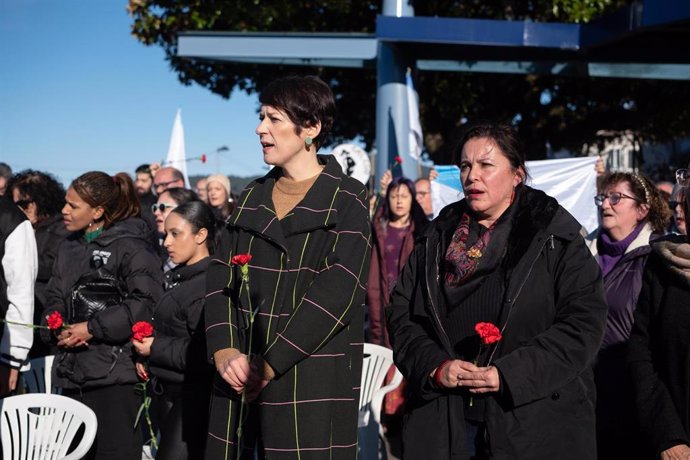 Ana Pontón participa en un acto político en Rianxo.