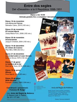 Cartel del ciclo 'Entre dos siglos'