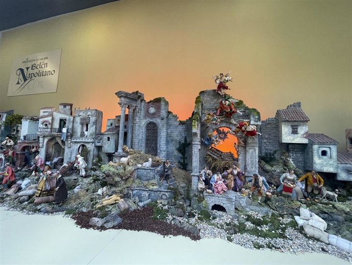 Belén napolitano en la sede de la Diputación de Salamanca