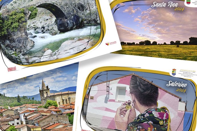 Caledarios personalizados para los pueblos diseñados por la Diputación de Cáceres