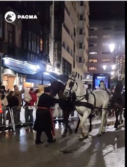 Imagen de la Cabalgata de Reyes de Oviedo.