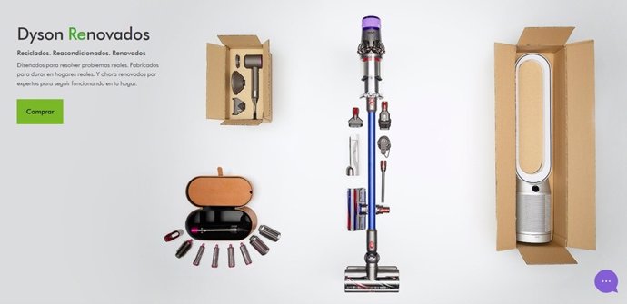 La nueva iniciativa sostenible Dyson Renovados.