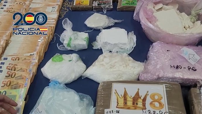 Desarticulada una banda que producía cocaína en un laboratorio clandestino y la distribuía por Madrid y Toledo