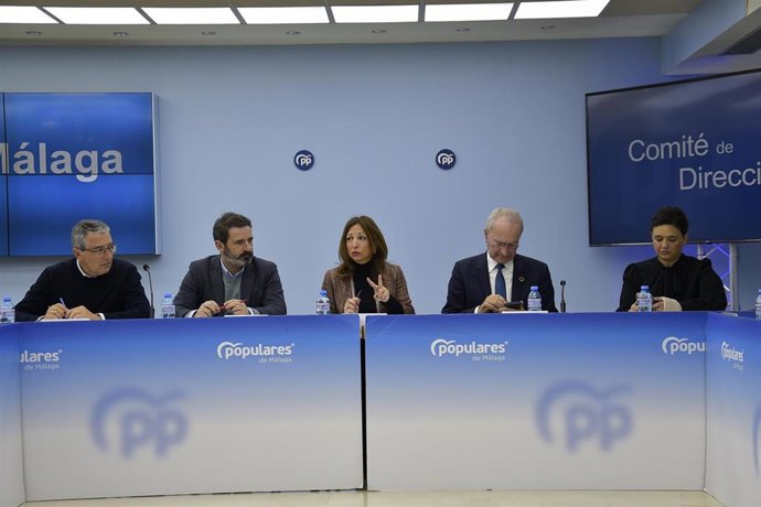 Patricia Navarro preside el comité de dirección del PP de Málaga.