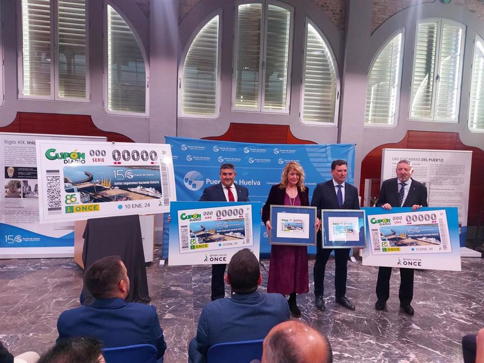 Presentación del Cupón dedicado al Puerto de Huelva.