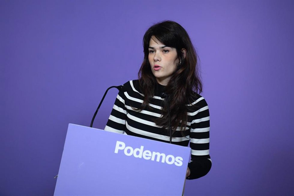 La portavoz de Podemos, Isa Serra.