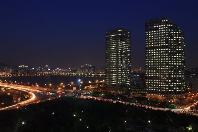 Oficinas de LG en el distrito financiero de Yeouido (Seúl, Corea del Sur).