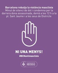 Barcelona convoca un minuto de silencio por el presunto feminicidio del 29 de diciembre