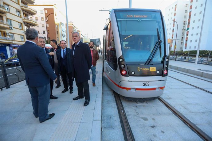 La obra de ampliación del tranvía de Sevilla ha concluido en el tramo de San Francisco Javier. 