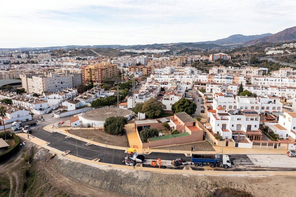 Los trabajos de ampliación de la ronda norte de circunvalación de Estepona entran en su recta final