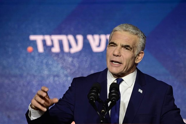 Archivo - El ex primer ministro de Israel y ahora líder de la oposición, Yair Lapid