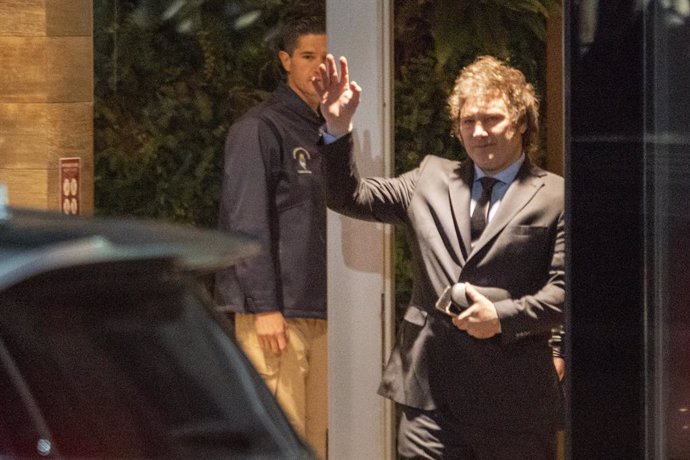 El presidente de Argentina, Javier Milei, en Buenos Aires