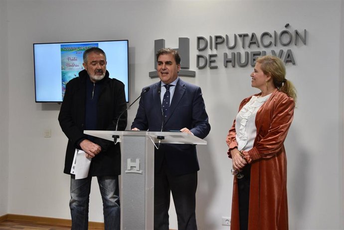 Presentación del Carnaval de la Luz de Punta Umbría 2024 en la Diputación.