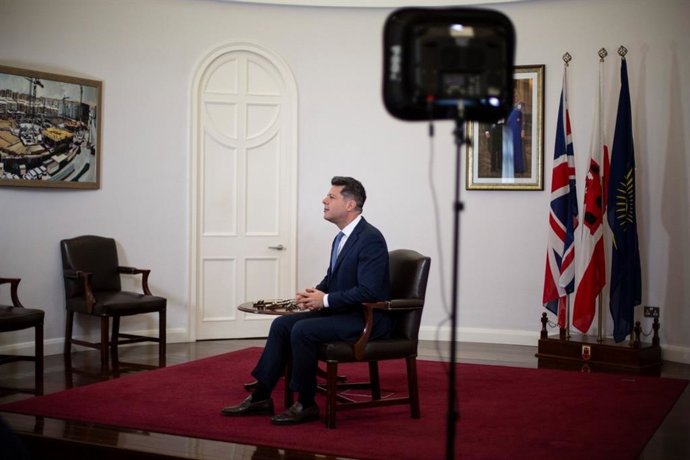 El ministro principal de Gibraltar, Fabian Picardo, en su discurso de Año Nuevo