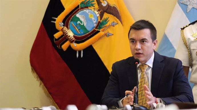 Archivo - El presidente de Ecuador, Daniel Noboa