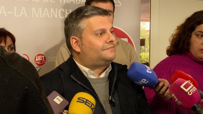 El secretario regional de UGT, Luis Manuel Monfote