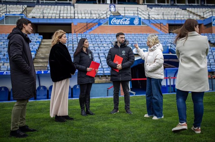 Delegación de técnicos de la Real Federación Española de Fútbol en Huelva.