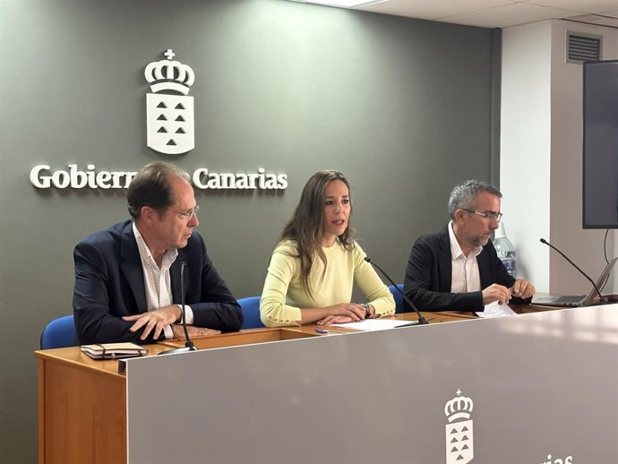 La consejera de Turismo de Canarias, Jéssica de León, en la presentación informe alojamiento turístico Canarias
