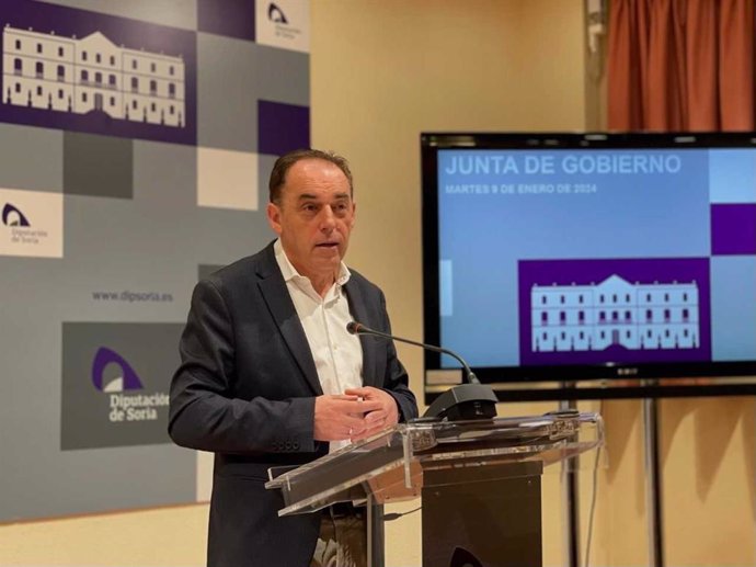 Benito Serrano informa de los asuntos de la Junta de Gobierno de la Diputación de Soria.