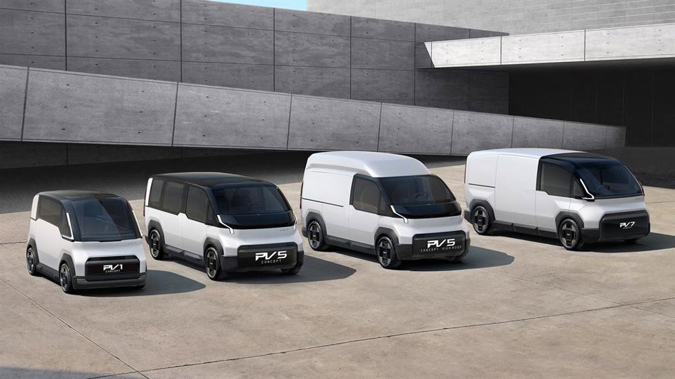 La línea de Concept de PVB (Platform Beyond Vehicle business), presentada en el CES 2024 de Las Vegas.